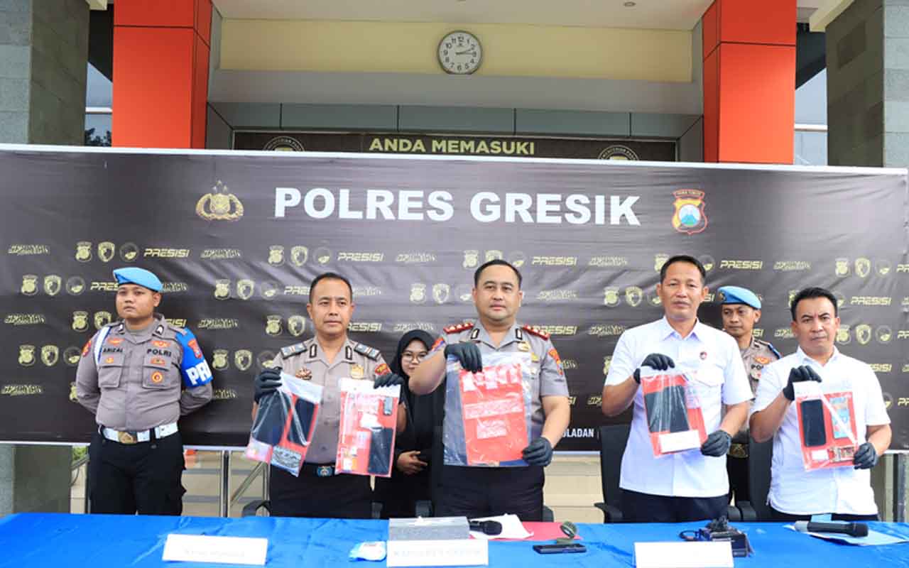 Polres Gresik Bongkar Jaringan Sabu Lintas Pulau